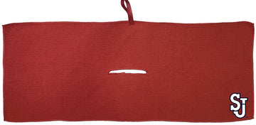 St. John's Red Storm Mikrofaser-Golfhandtuch - 16 x 40
