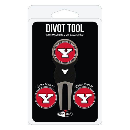 Youngstown State Penguins divot repair tool and three ball markers
