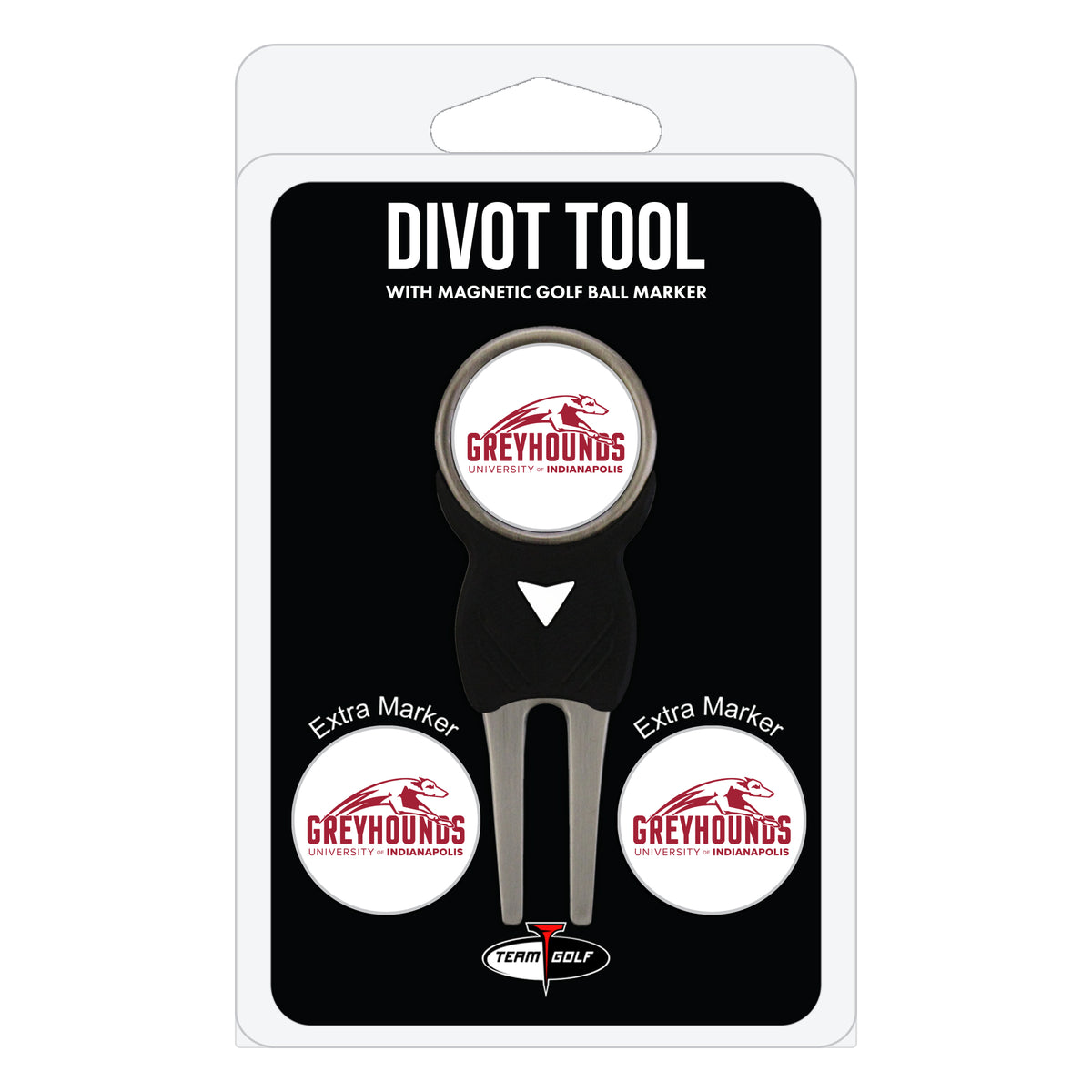 Indianapolis Greyhounds divot repair tool and three ball markers