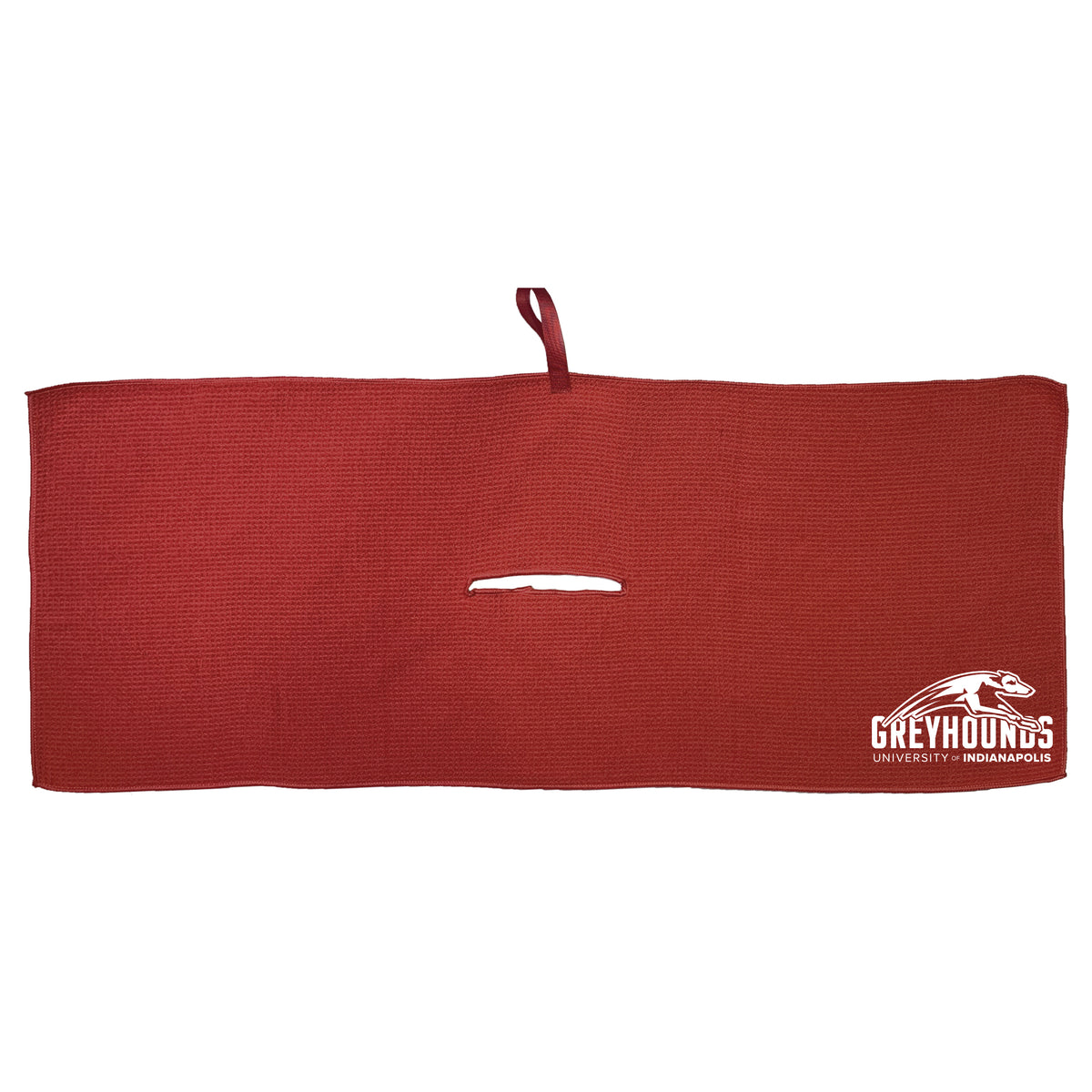 Indianapolis Greyhounds 16 x 40 microfiber golf towel with team logo