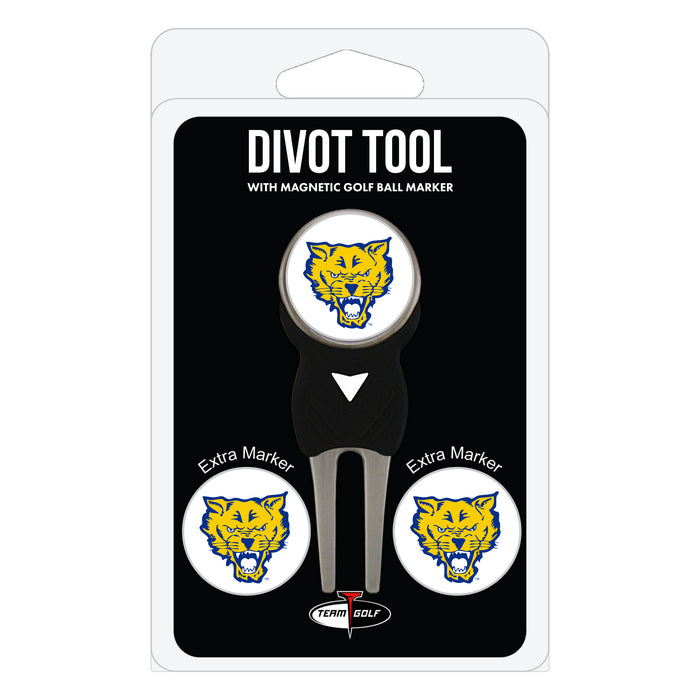 Fort Valley State Wildcats divot repair tool and three ball markers