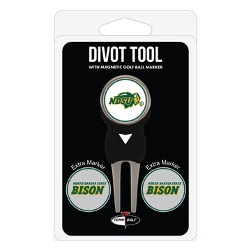 North Dakota State Bison Divot Tool + 3 Ball Markers