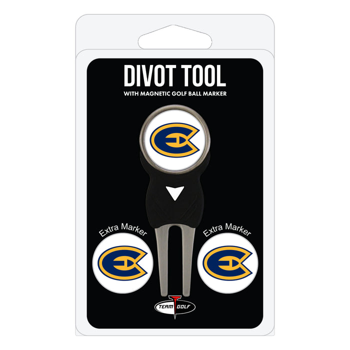 Wisconsin Eau Claire Blugolds divot repair tool and three ball markers
