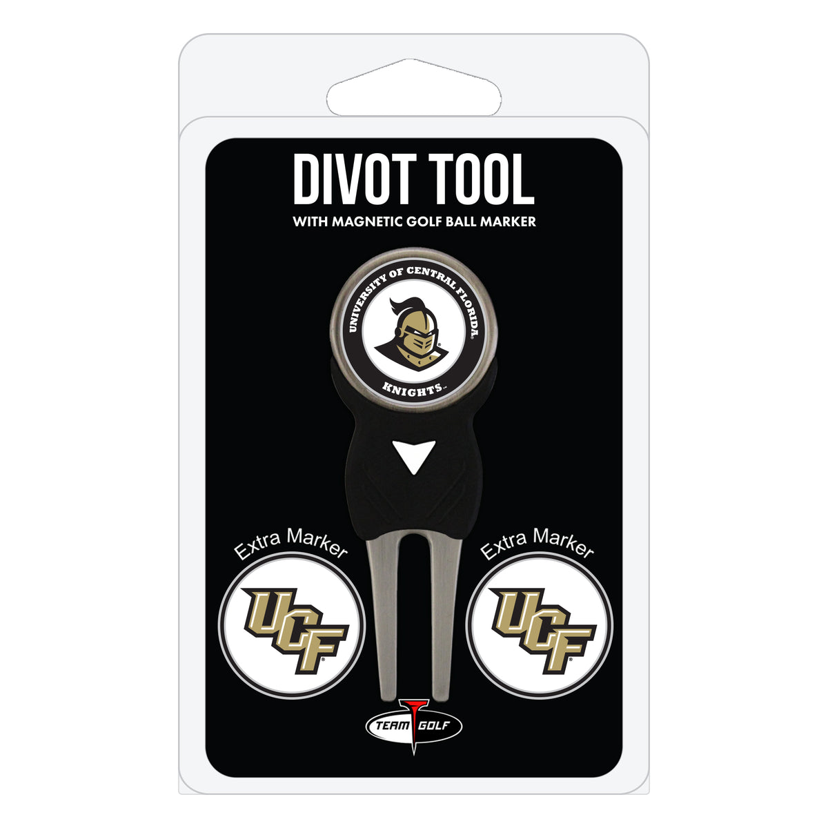 UCF Knights divot repair tool and three ball markers