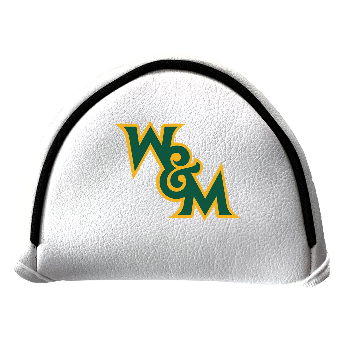 William & Mary Tribe vintage mallet putter white printed golf headcover