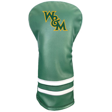 William & Mary Tribe Vintage-Schlägerhaube für Driver mit Farbdruck
