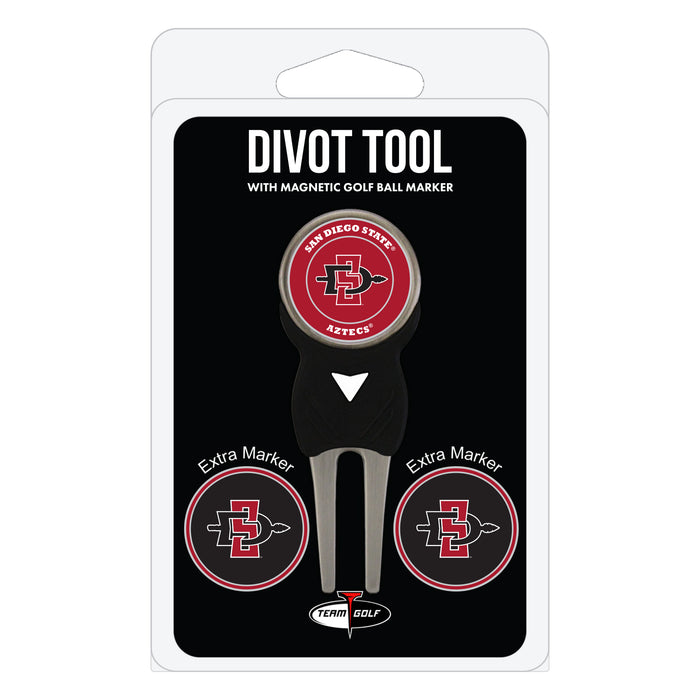 San Diego State Aztecs divot repair tool and three ball markers