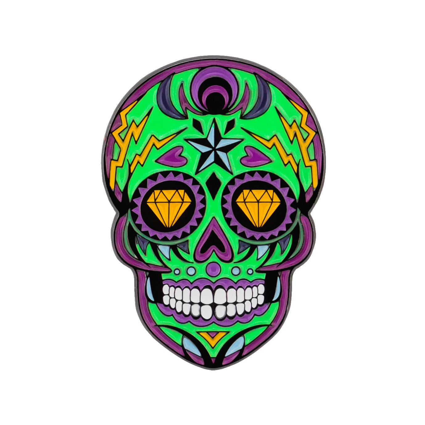 Moon & Rest Sugar Skull Ball Marker