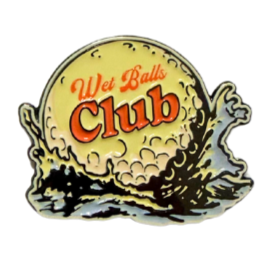 Golf club head cover with 'The Golf Club' logo on a white background