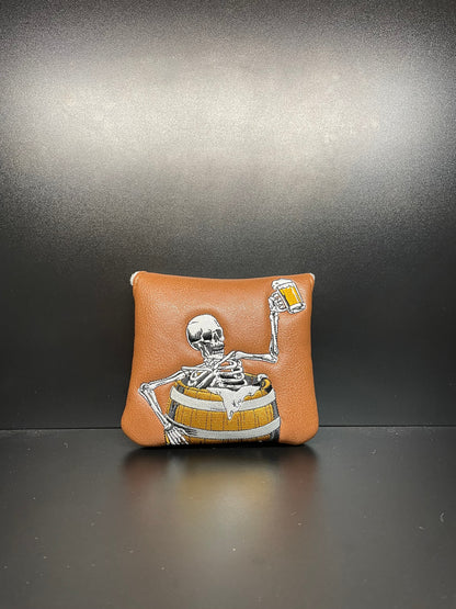 Barrel Drinking Skeleton Magnetic Headcover