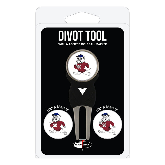 South Carolina State Bulldogs divot repair tool and three ball markers
