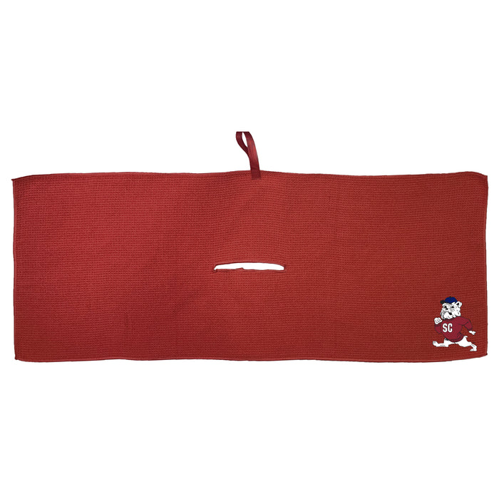 South Carolina State Bulldogs 16 x 40 microfiber golf towel with team logo