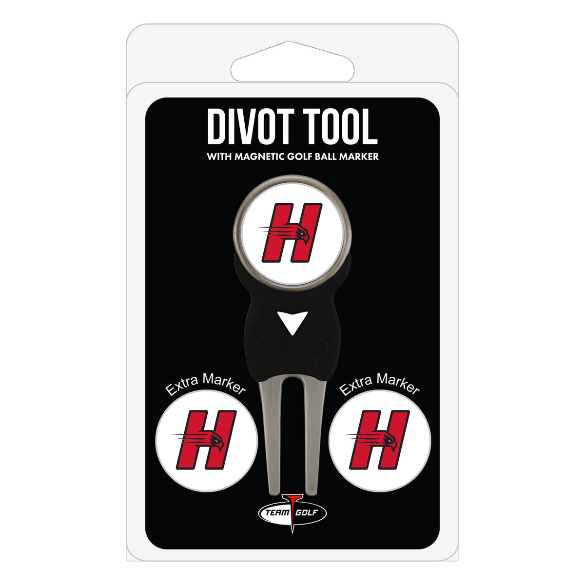 Hartford Hawks divot repair tool and three ball markers