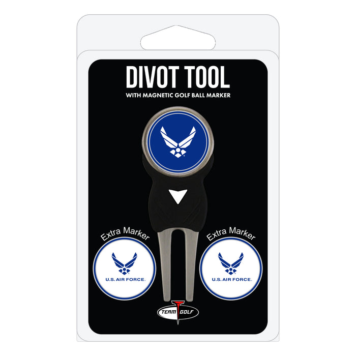 U.S. Air Force divot repair tool and three ball markers
