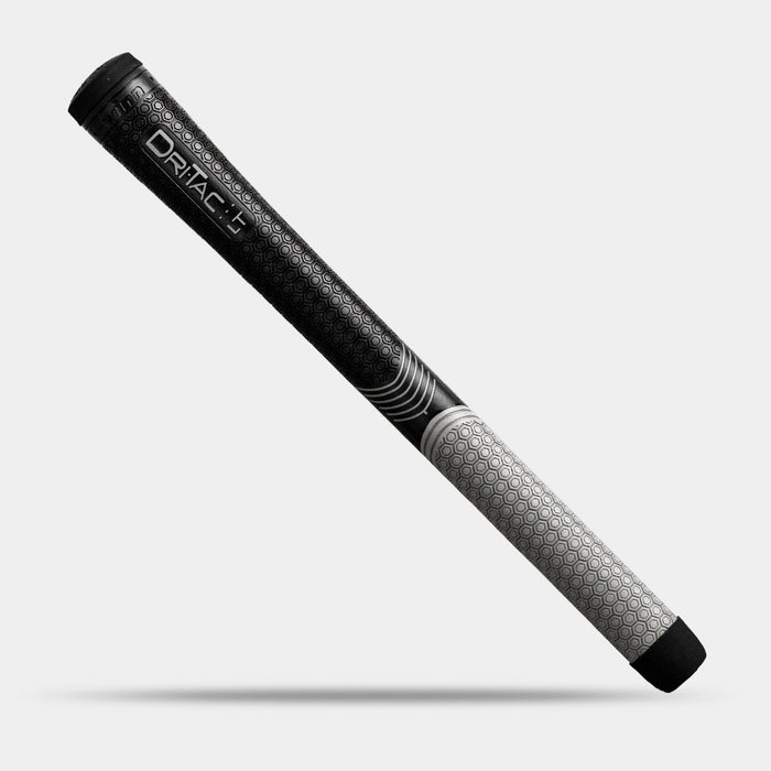 Winn Dri-Tac LT Less Taper Standard golf grip in Black/Gray