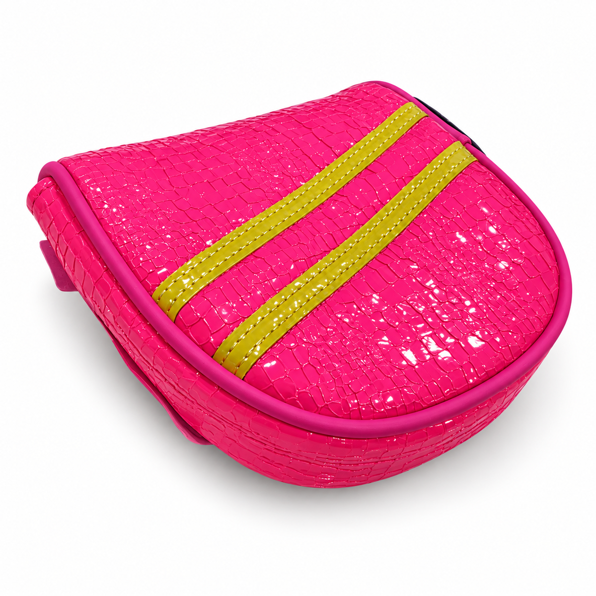 Pink & Yellow Stripe DF3 Center-Shaft Mallet Putter Cover - view 2