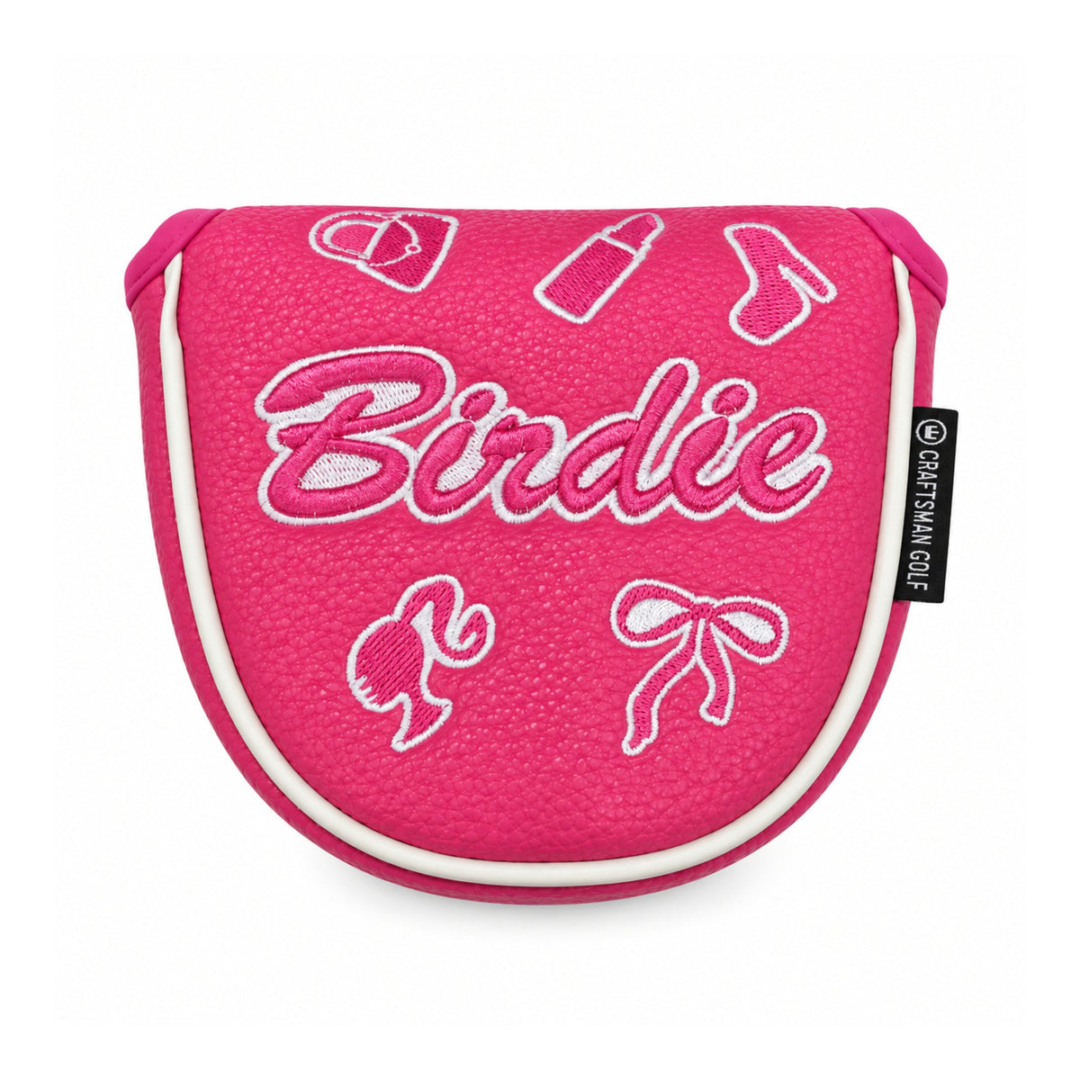 Pink Birdie Headcovers - Mallet - Front
