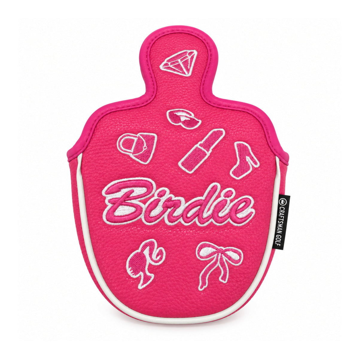 Pink Birdie Headcovers - Mallet - Open