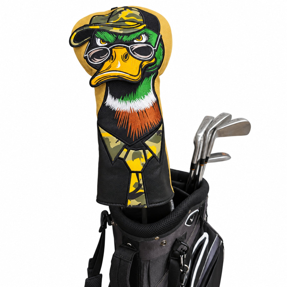 Camo Duck Driver Headcover - Driver - In golf bag, front