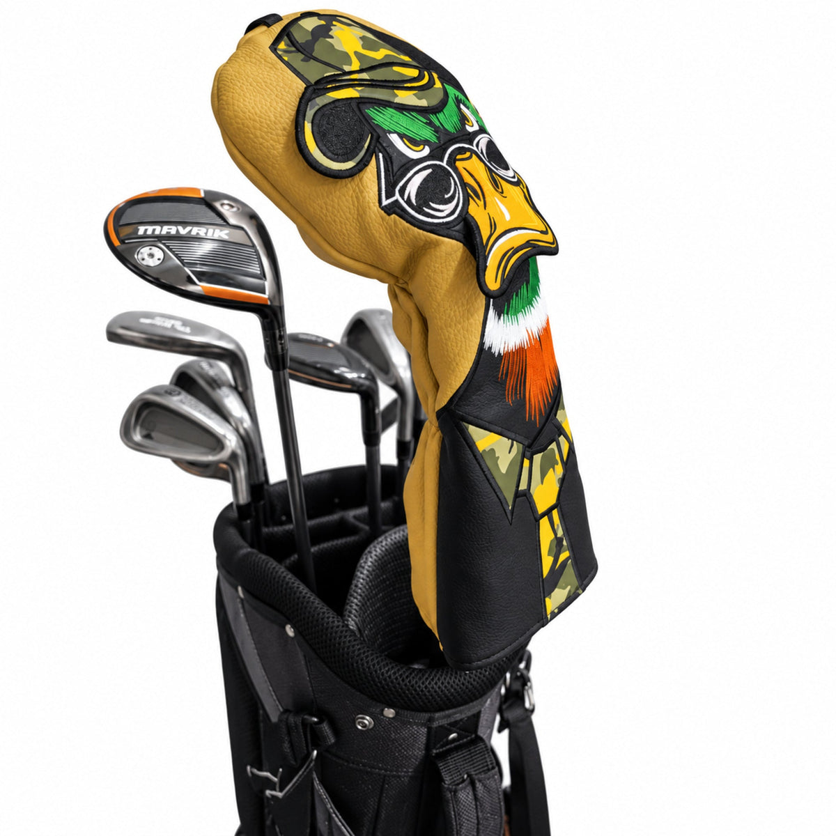Camo Duck Driver Headcover - Driver - In golf bag, side