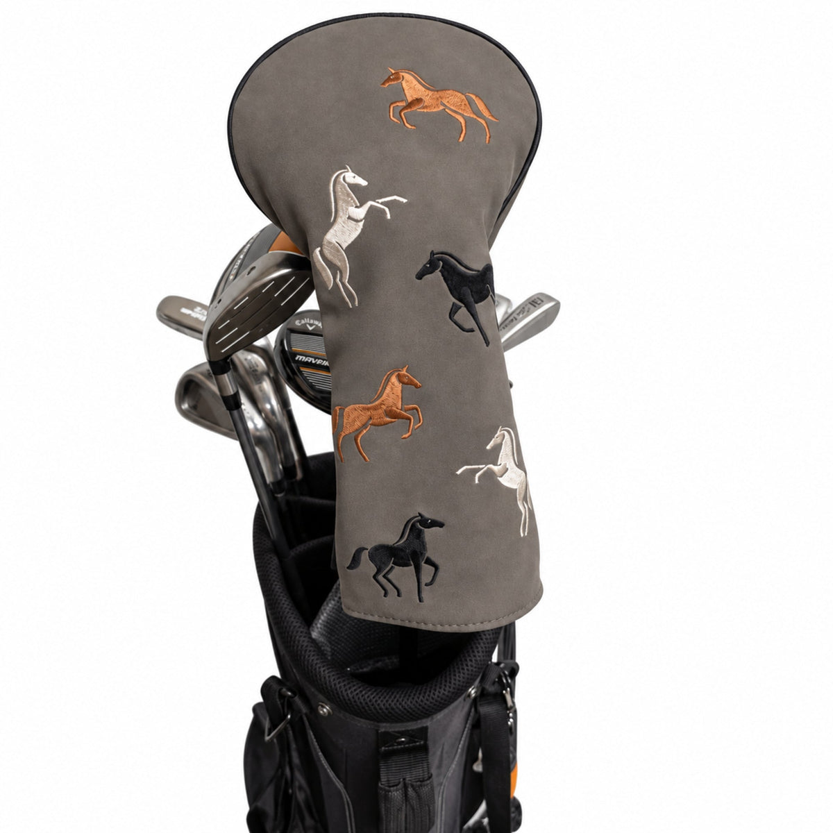 Horse Driver Headcover - Driver - In golf bag, front