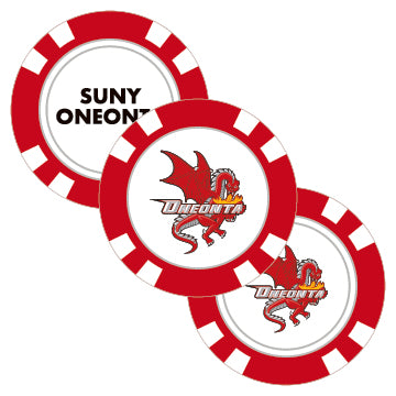SUNY Oneonta Poker Chip Ball Marker