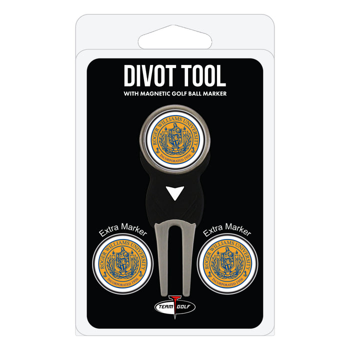 Roger Williams Hawks divot repair tool and three ball markers