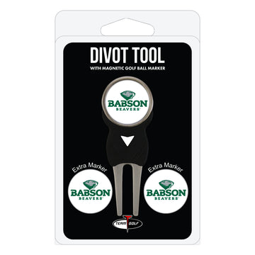 Babson Beavers Divot Tool + 3 Ball Markers