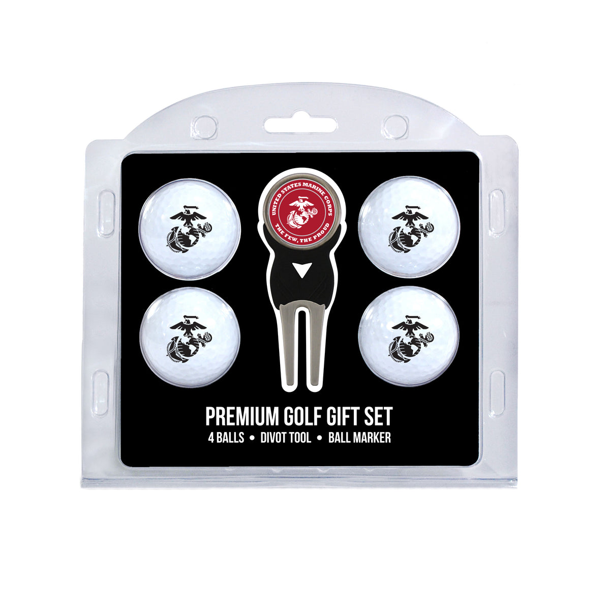 U.S. Marines 4-Ball Golf Gift Set