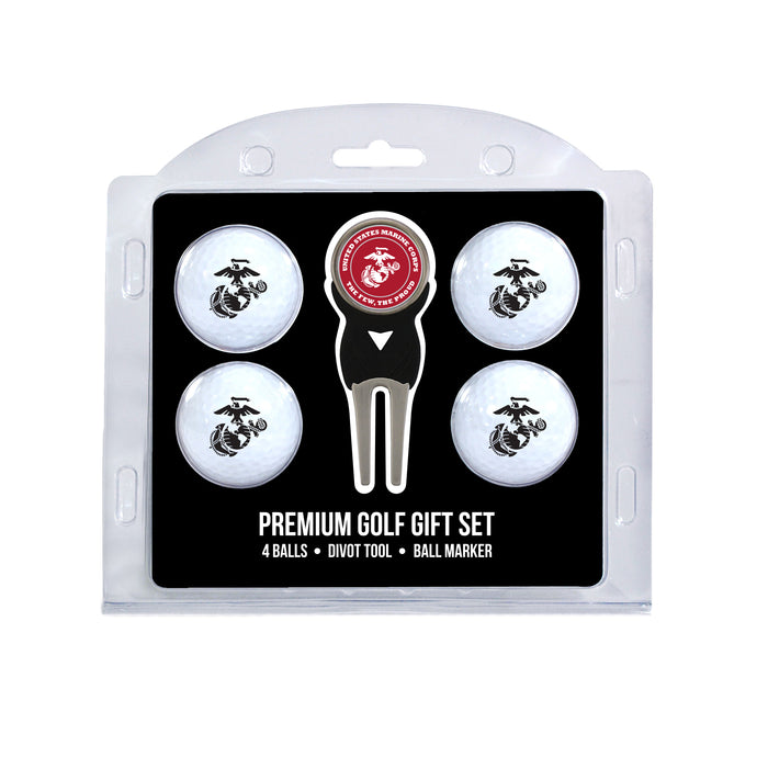 U.S. Marines 4-Ball Golf Gift Set