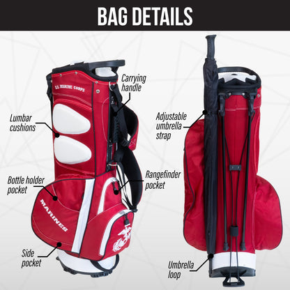 U.S. Marines Fairway Stand Bag - Image 2 - Club Rehab