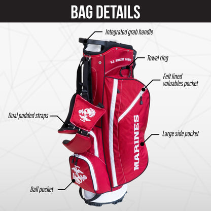 U.S. Marines Fairway Stand Bag - Image 3 - Club Rehab