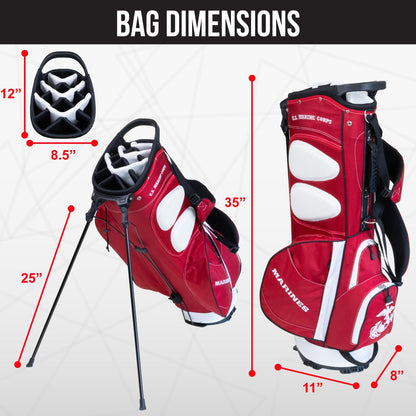 U.S. Marines Fairway Stand Bag - Image 4 - Club Rehab