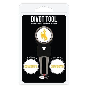Wyoming Cowboys Divot Tool + 3 Ball Markers