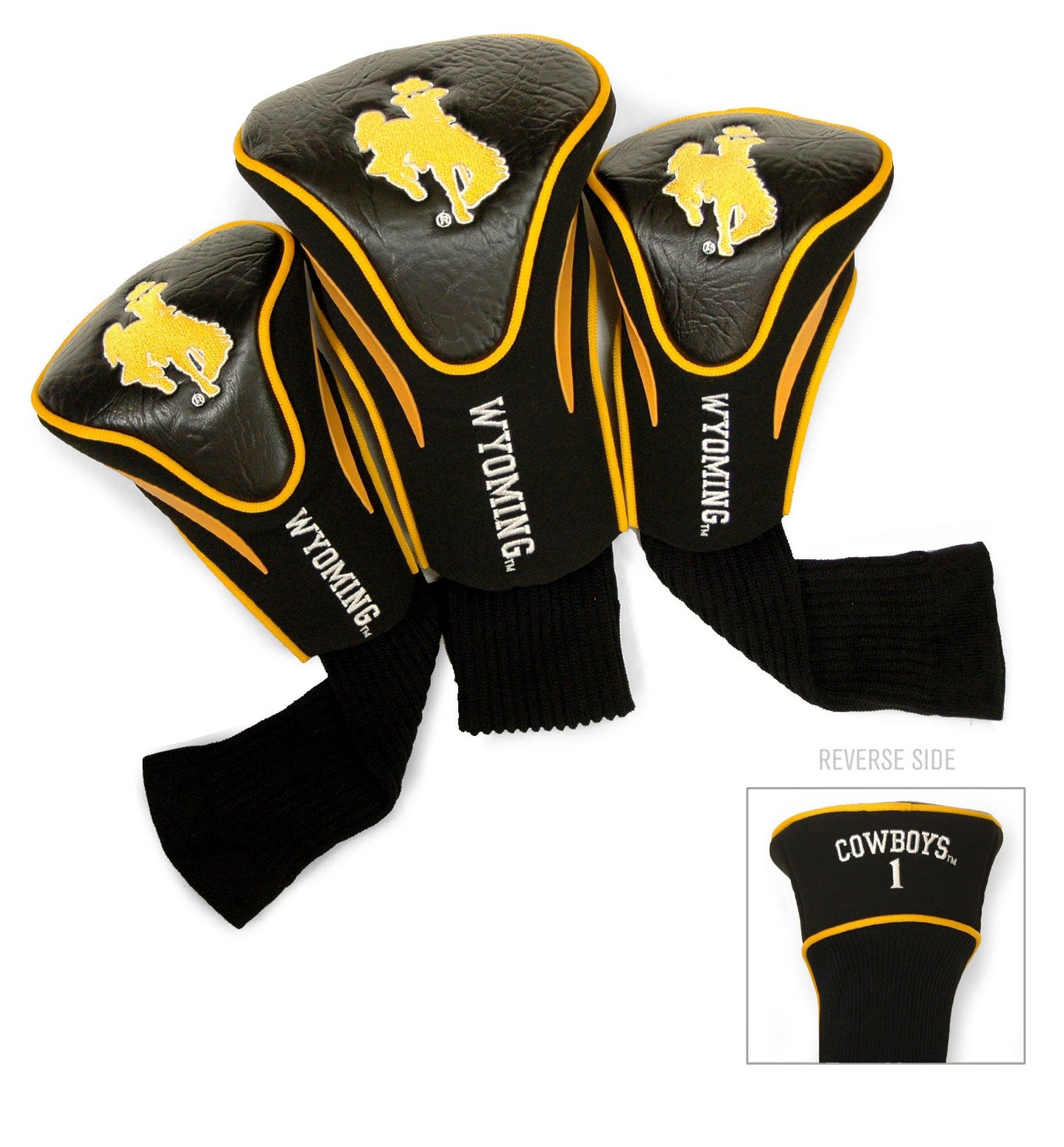 Wyoming Cowboys 3 Pack Contour Sock Headcovers - Club Rehab