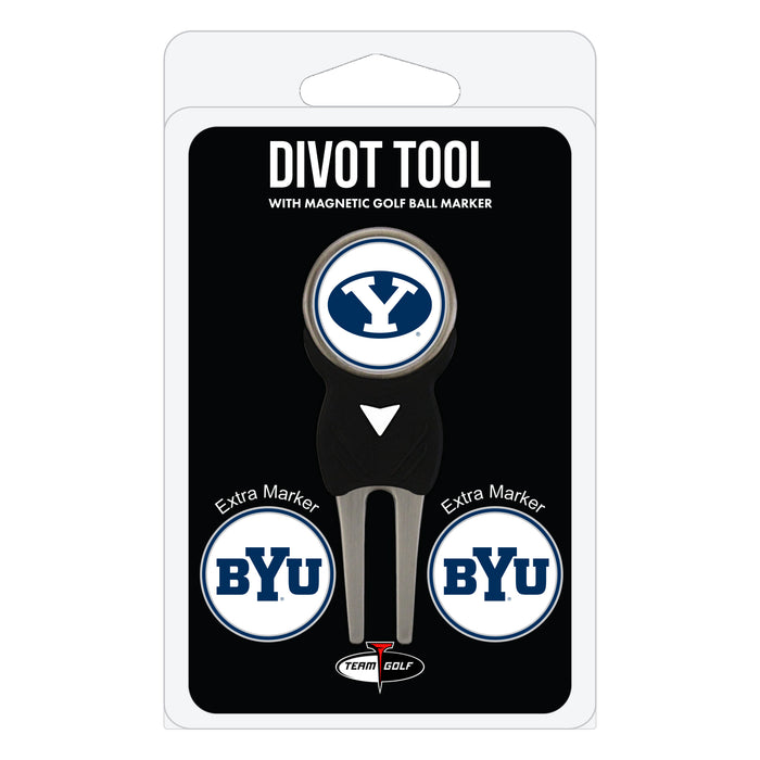 BYU Cougars divot repair tool and three ball markers