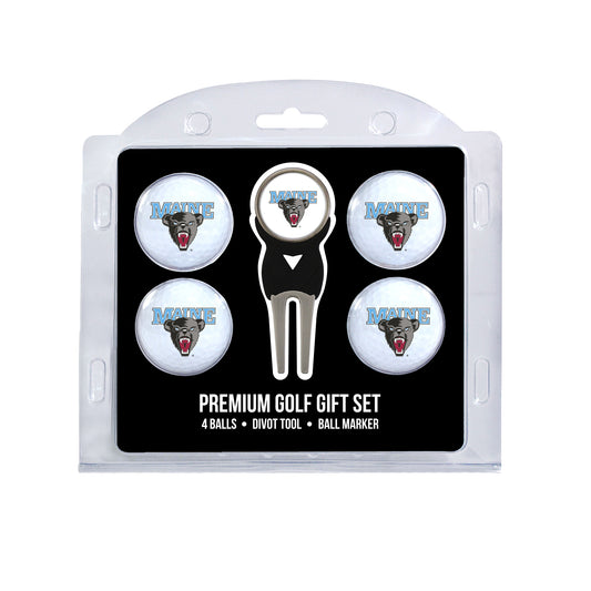 Maine Black Bears 4-Ball Golf Gift Set