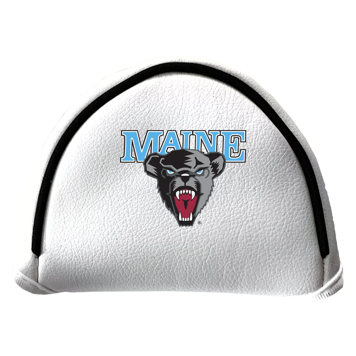 Maine Black Bears Vintage White Printed Mallet Putter Headcover