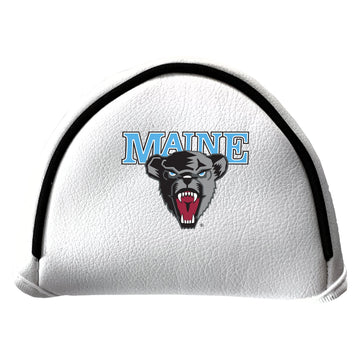 Vintage-Putter-Headcover mit Maine Black Bears Logo in Weiß
