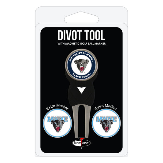 Maine Black Bears divot repair tool and three ball markers