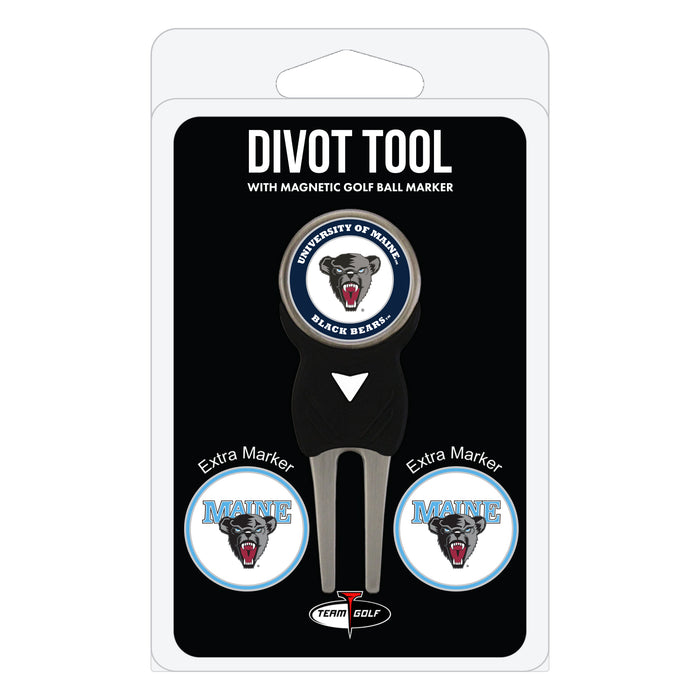 Maine Black Bears divot repair tool and three ball markers