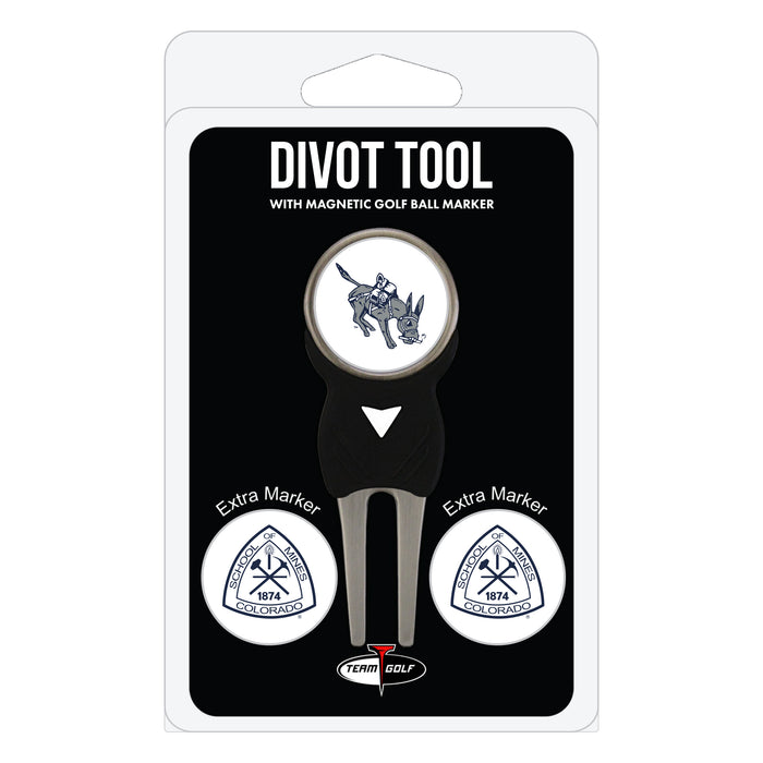Colorado School of Mines Orediggers divot repair tool and three ball markers