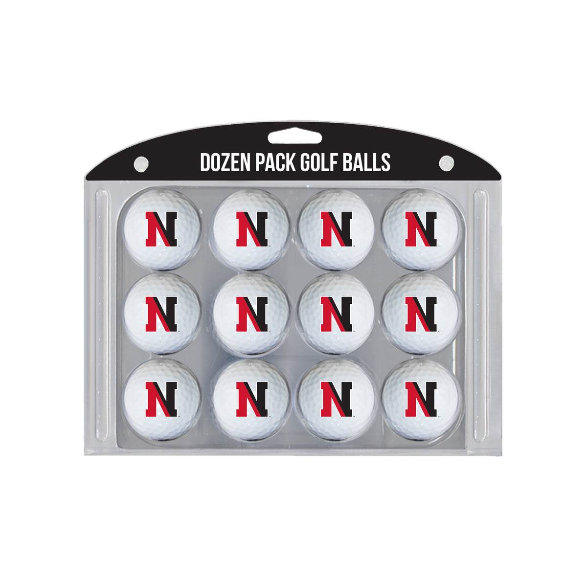 Northeastern Huskies logo golf balls, 12 pack