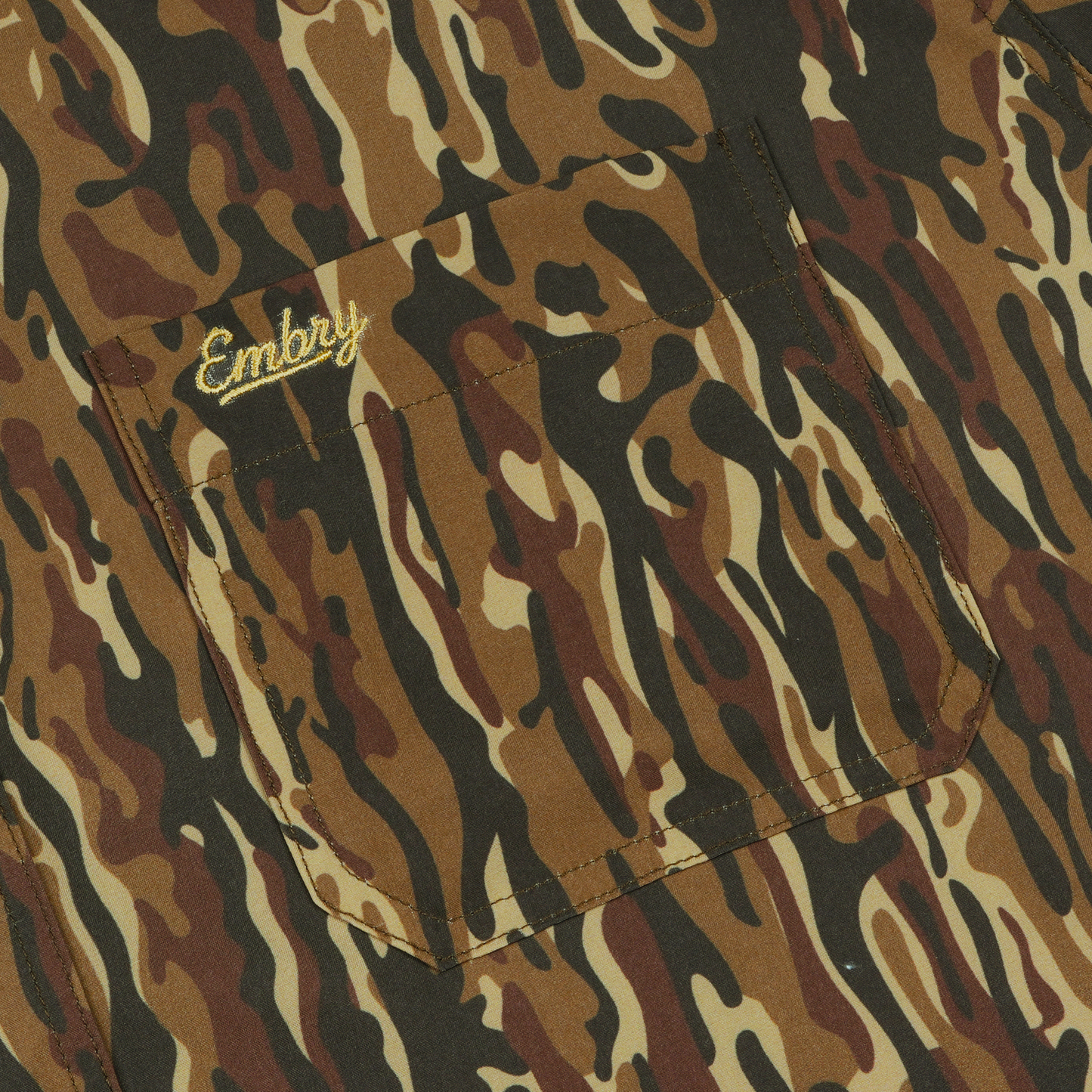 Performance Button Up - Brown Ranch