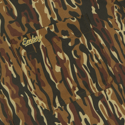 Performance Button Up - Brown Ranch