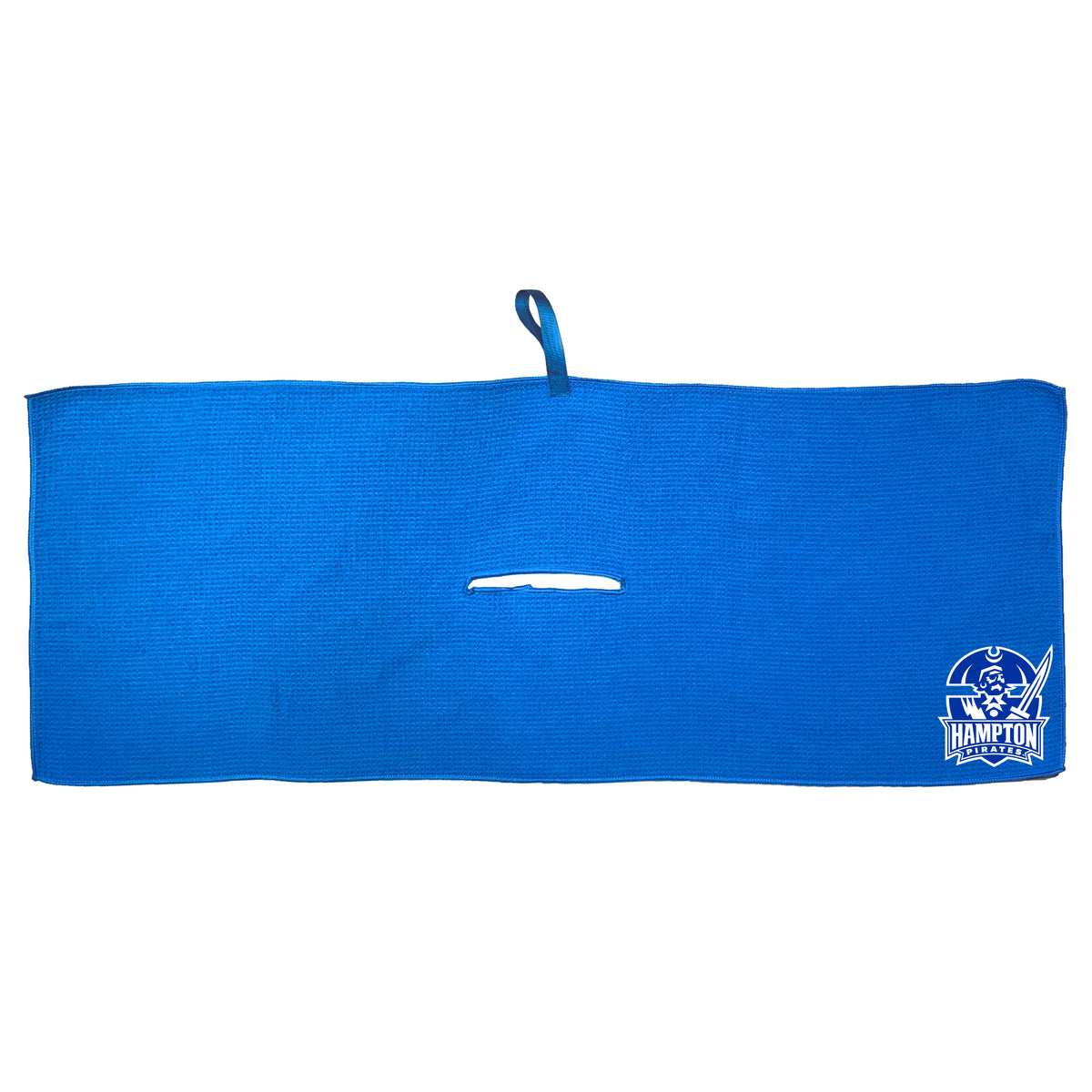 Hampton Pirates 16 x 40 microfiber golf towel with team logo