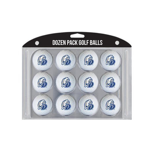 Drake Bulldogs logo golf balls, 12 pack