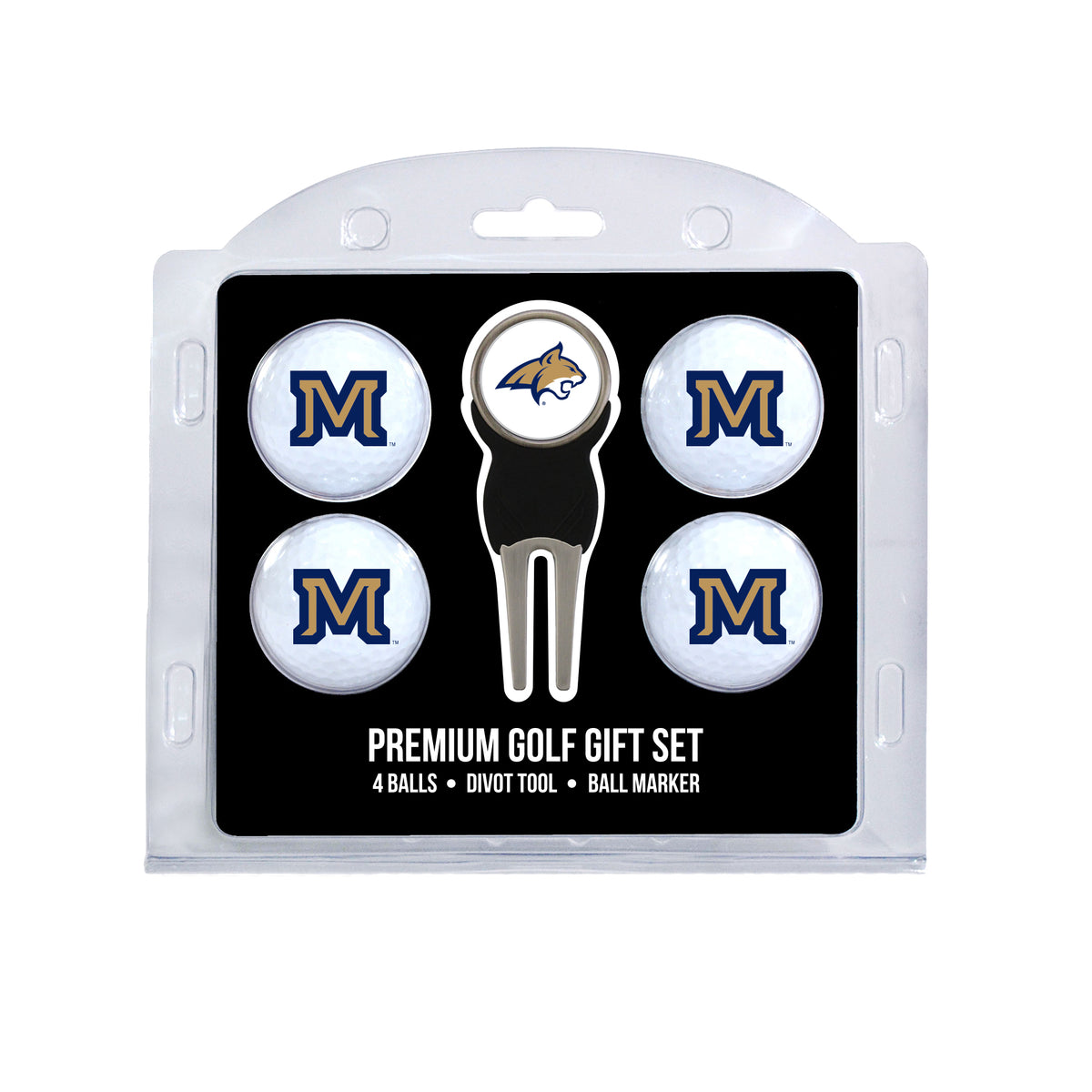 Montana State Bobcats 4-Ball Golf Gift Set