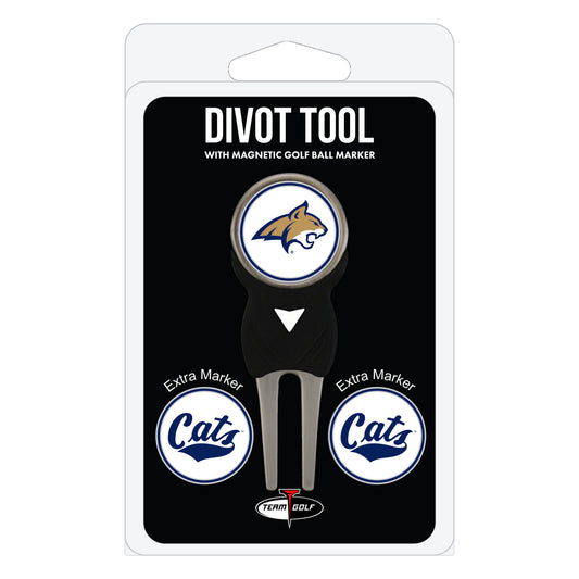 Montana State Bobcats divot repair tool and three ball markers