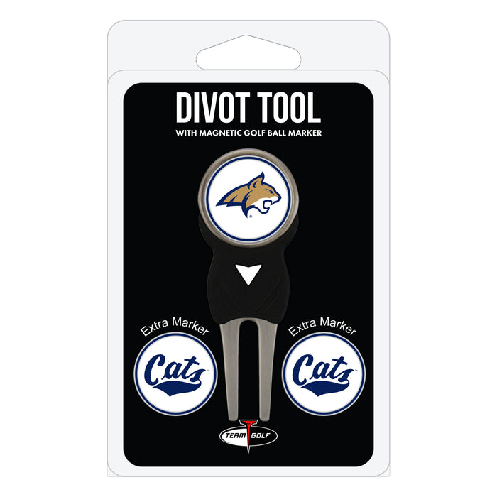 Montana State Bobcats divot repair tool and three ball markers